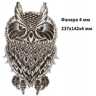 Сова з фанери