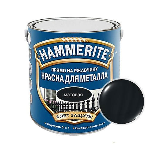 Paint HAMMERITE Matte brown 0.7 l