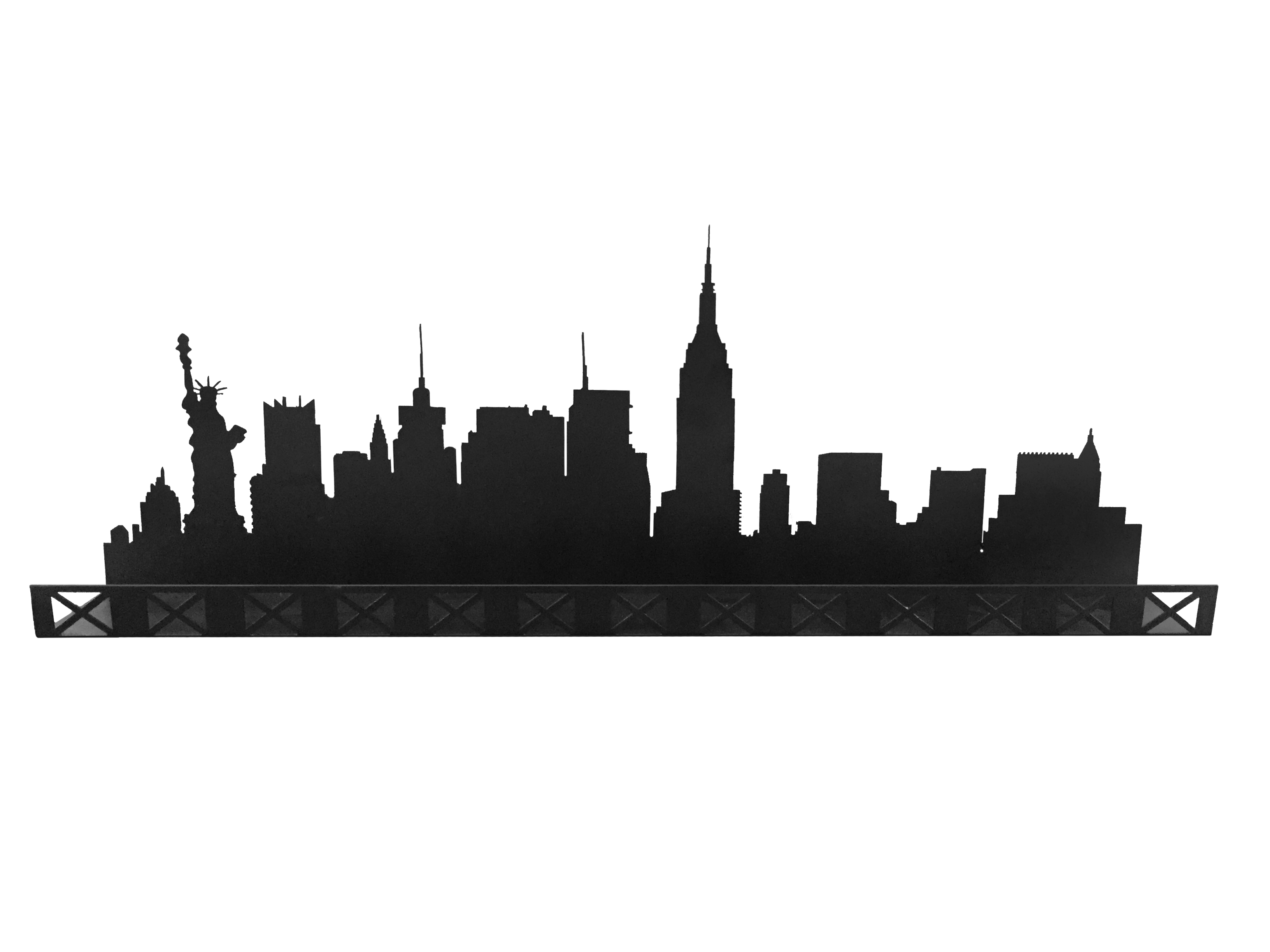 Полка декоративна Нью Йорк (лазер)